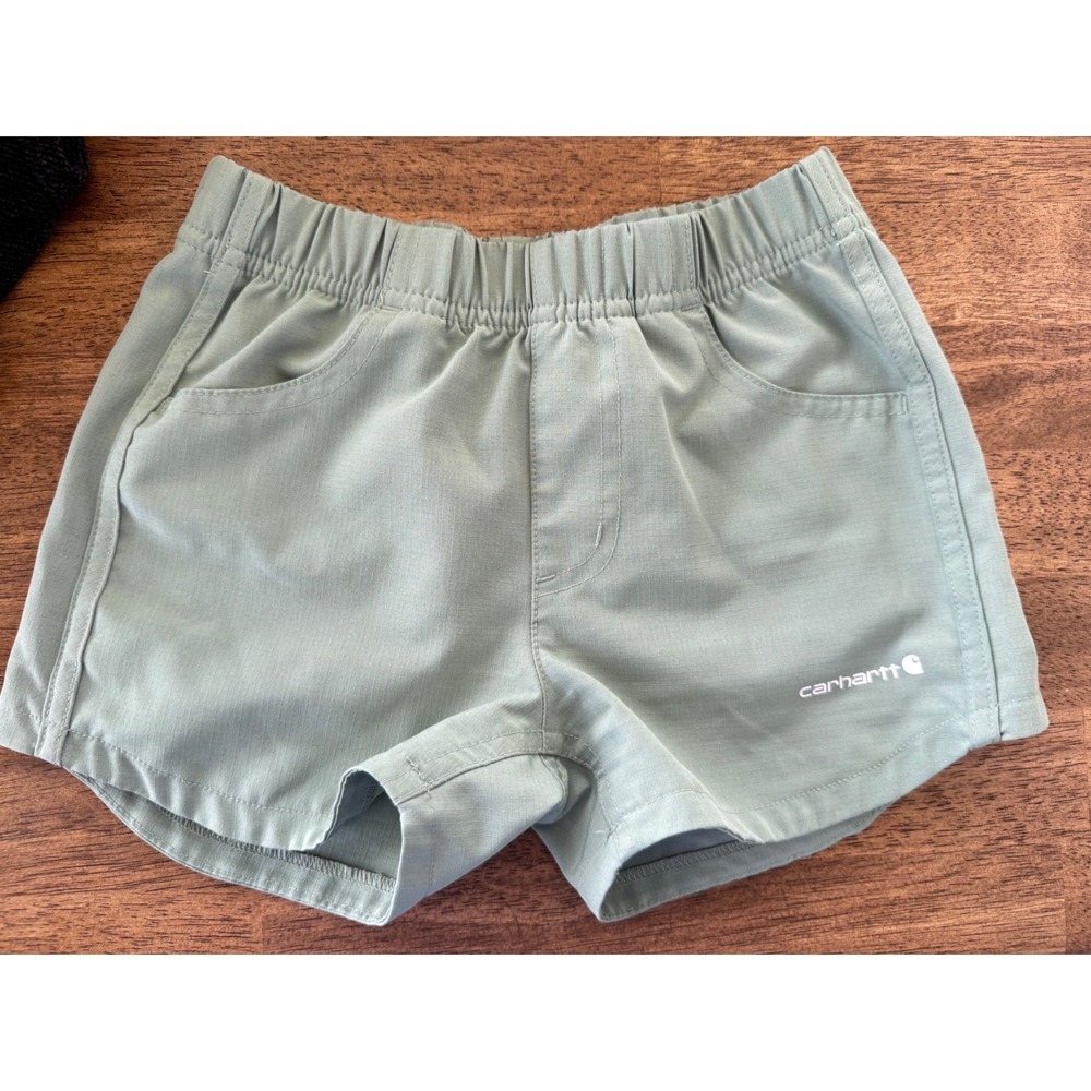 Carhartt Force Sage Green Ripstop Shorts Size 5Elastic Waist
